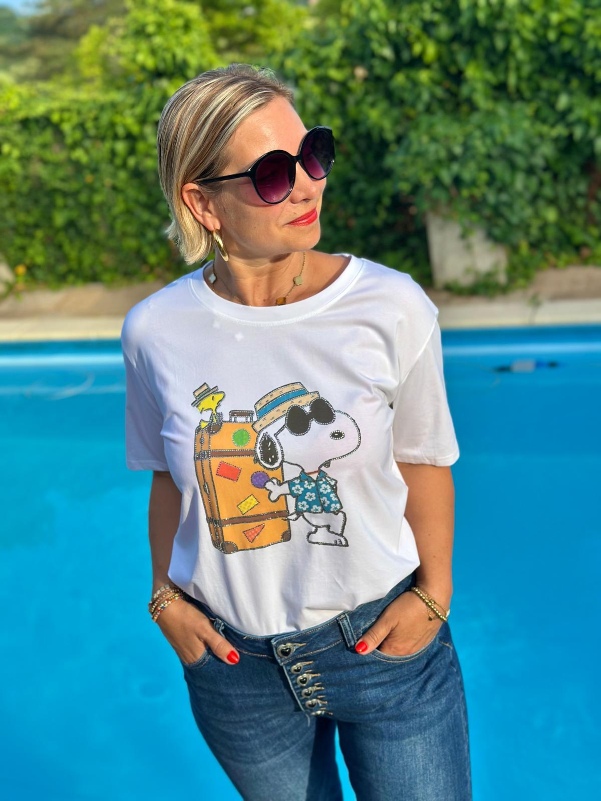 Süßes SNOOPY Shirt "KOFFER"