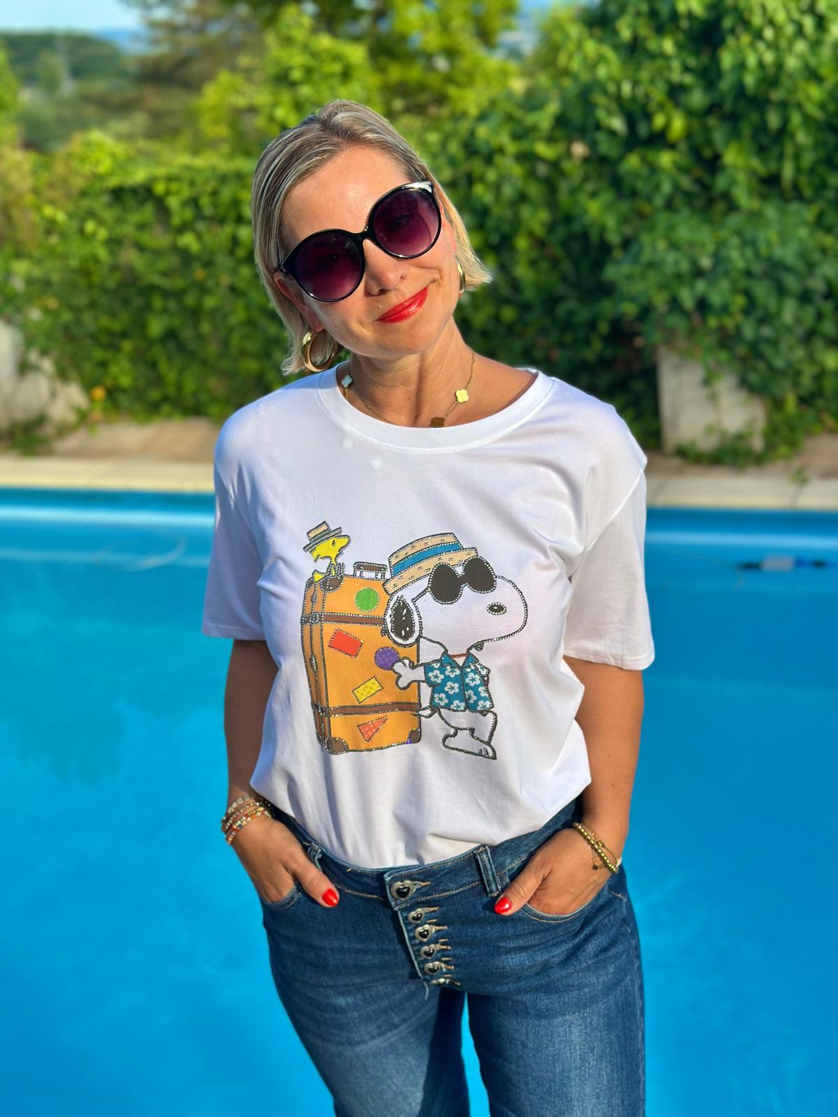 Süßes SNOOPY Shirt "KOFFER"