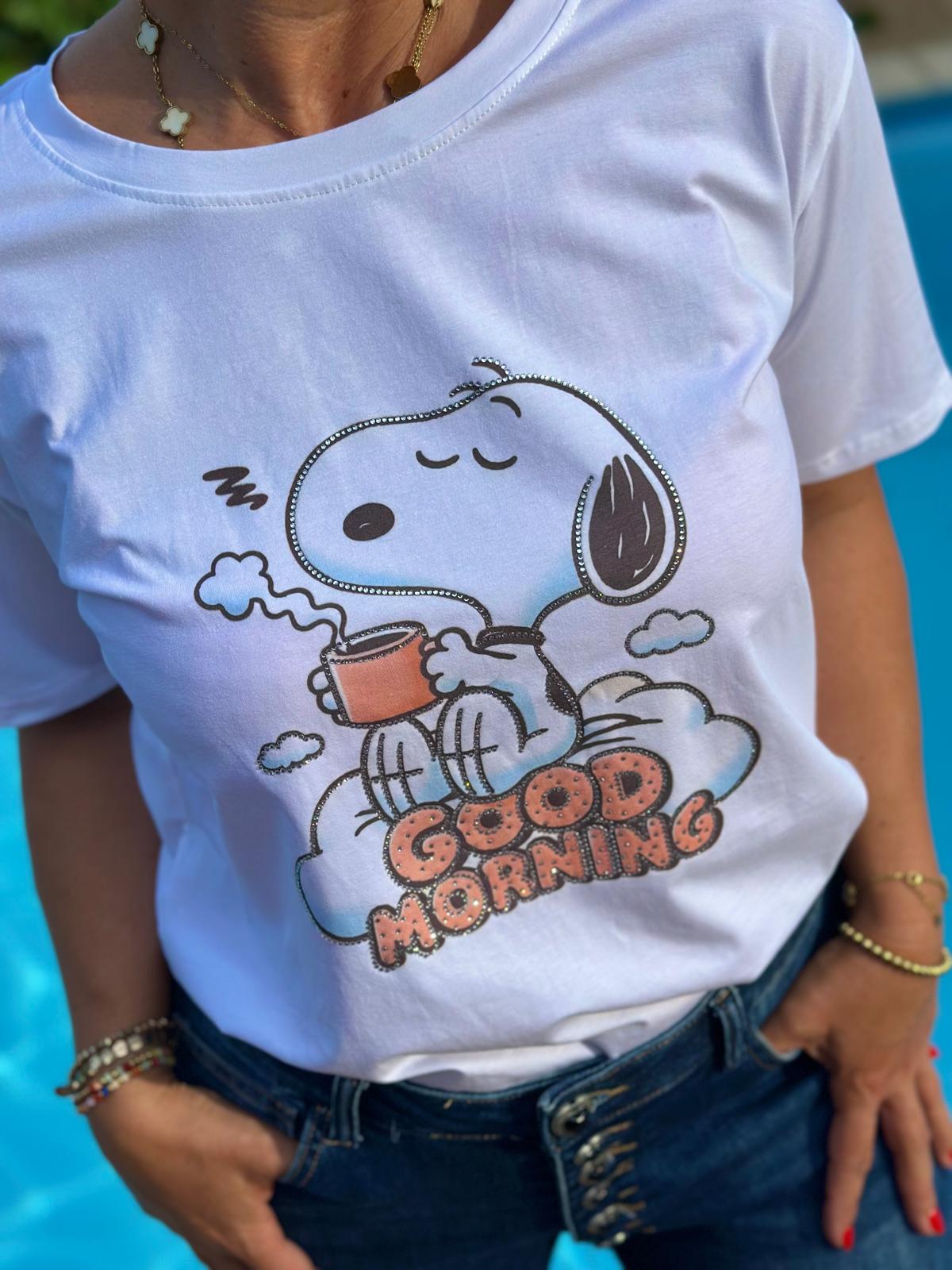 Süßes SNOOPY Shirt "KAFFEE PAUSE"