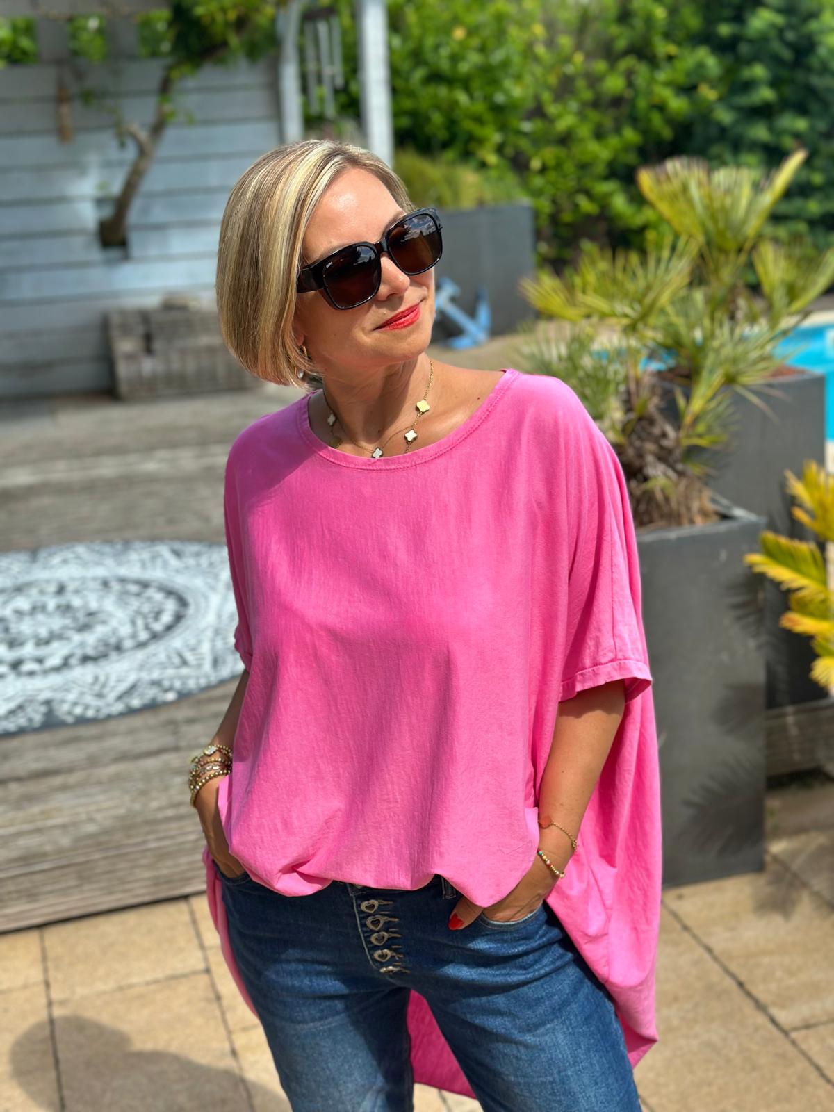 Zuckersüßes LONGSHIRT in Rosa
