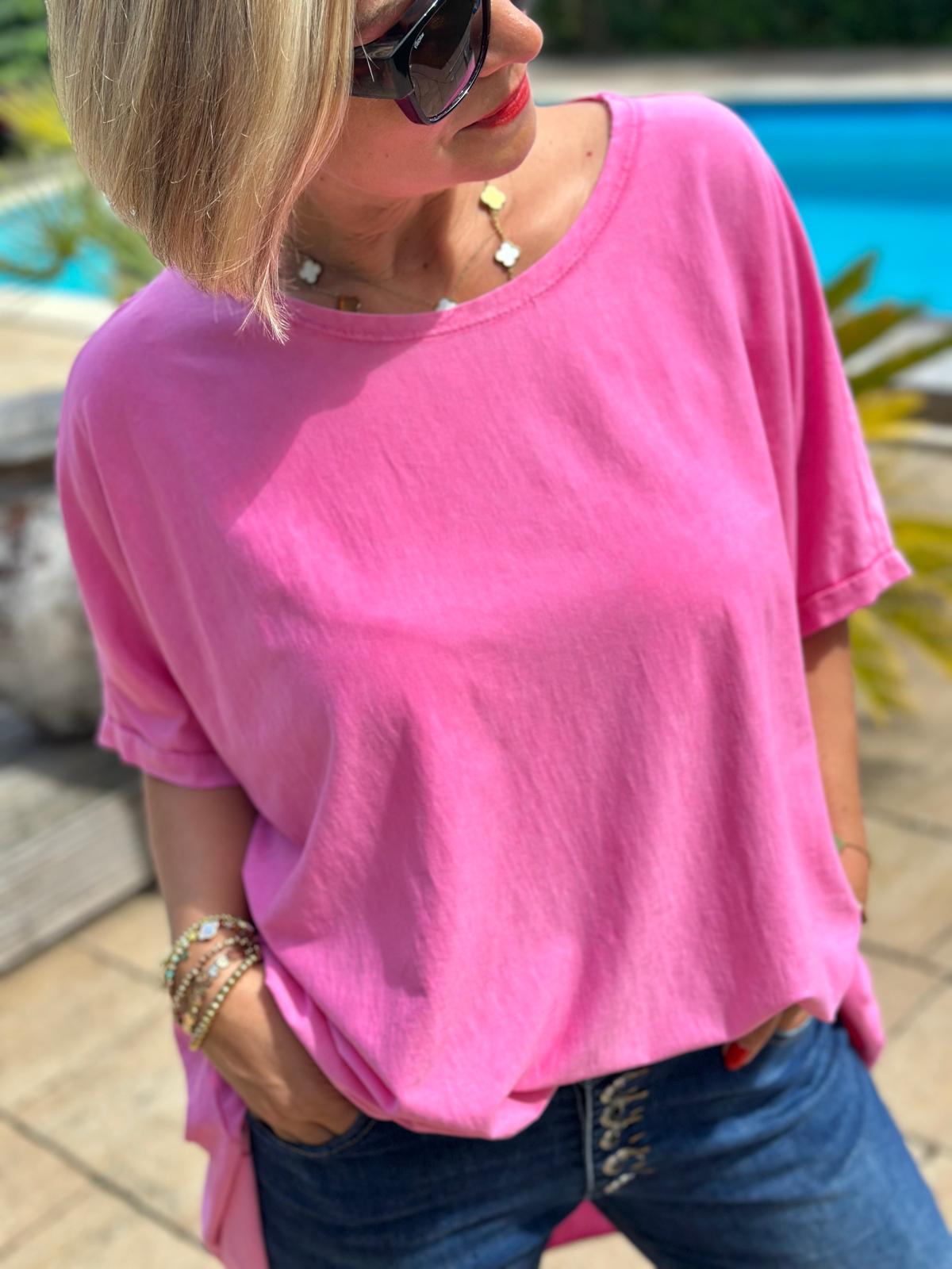 Zuckersüßes LONGSHIRT in Rosa