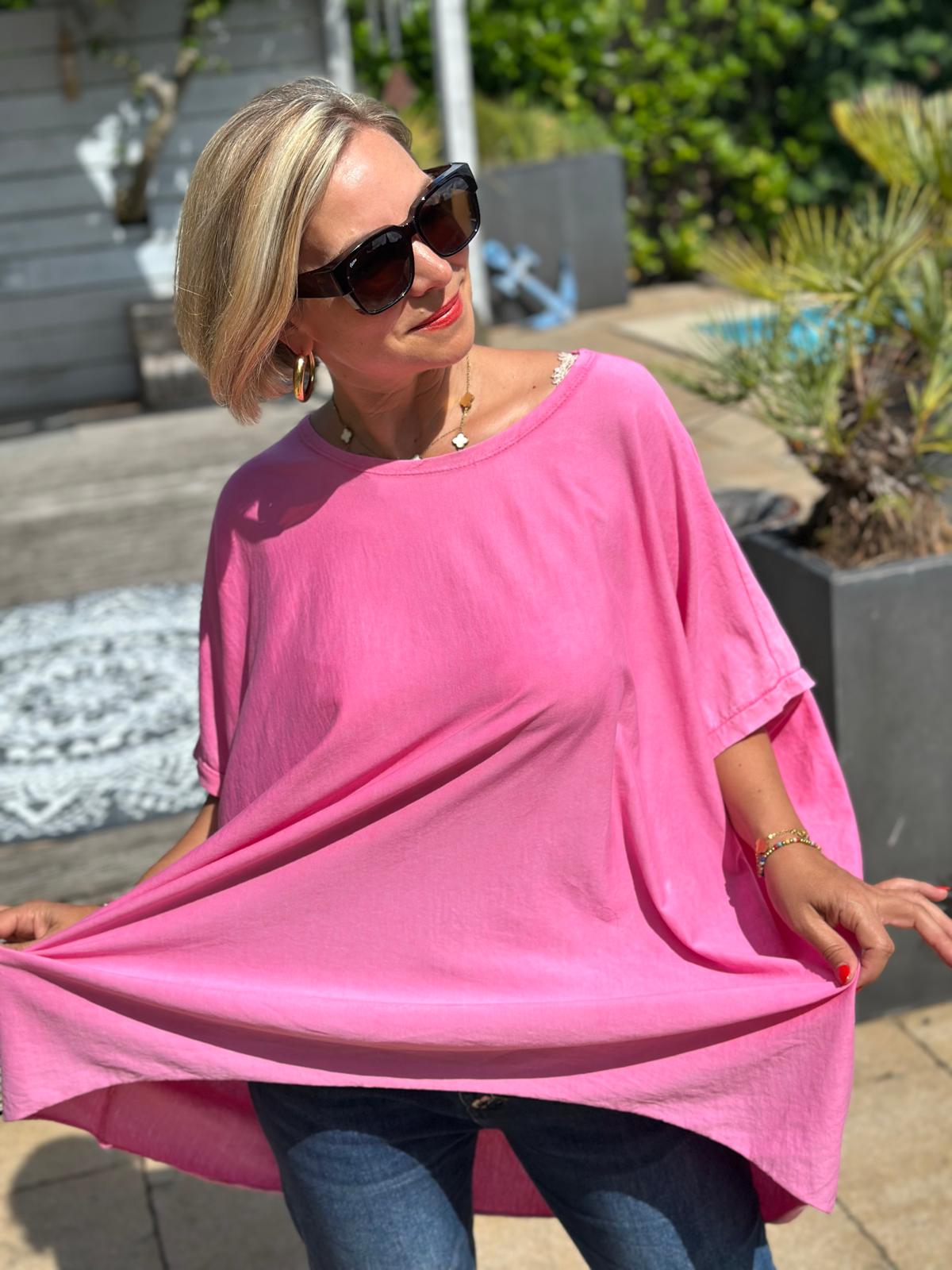 Zuckersüßes LONGSHIRT in Rosa