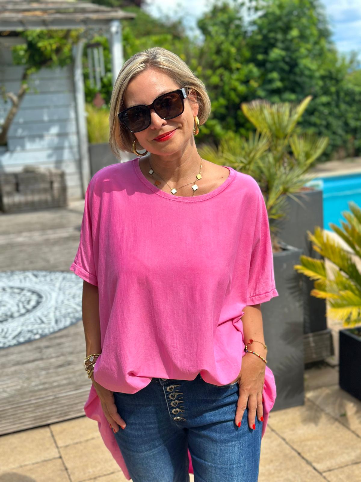 Zuckersüßes LONGSHIRT in Rosa
