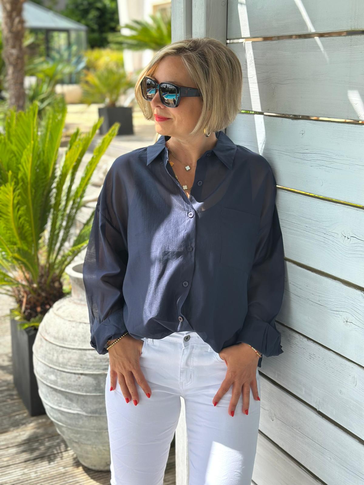 CLASSY BLUSE "MARINE"