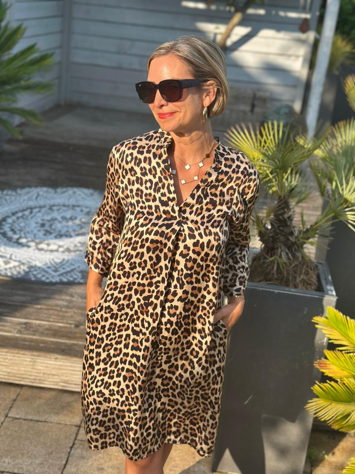 Sommerkleid "VALENTINA" in LEO LEO LEO