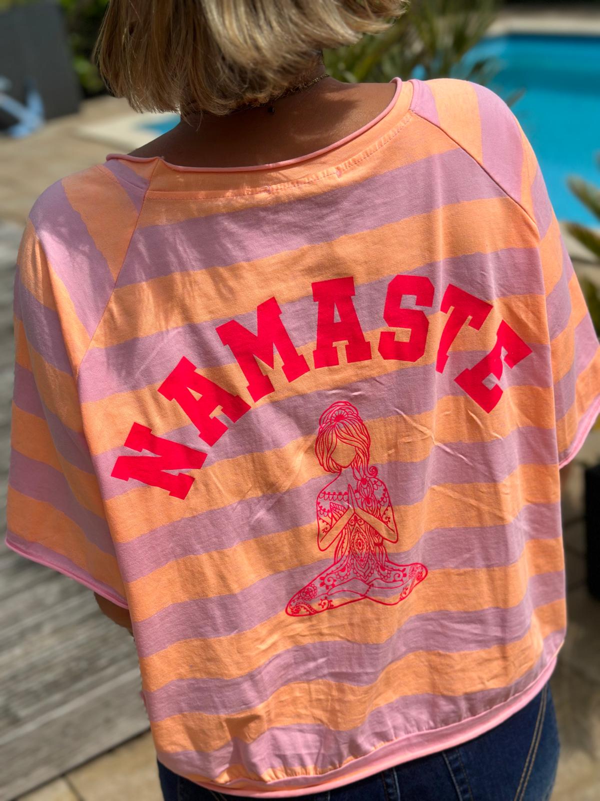SUNNY STRIPES "NAMASTE" Shirt