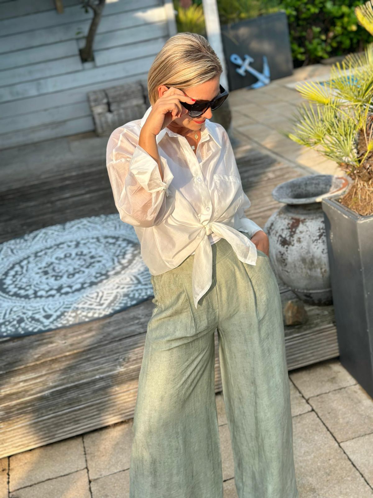 Hose für Highlight Zweiteiler "FLORA" in Oliv