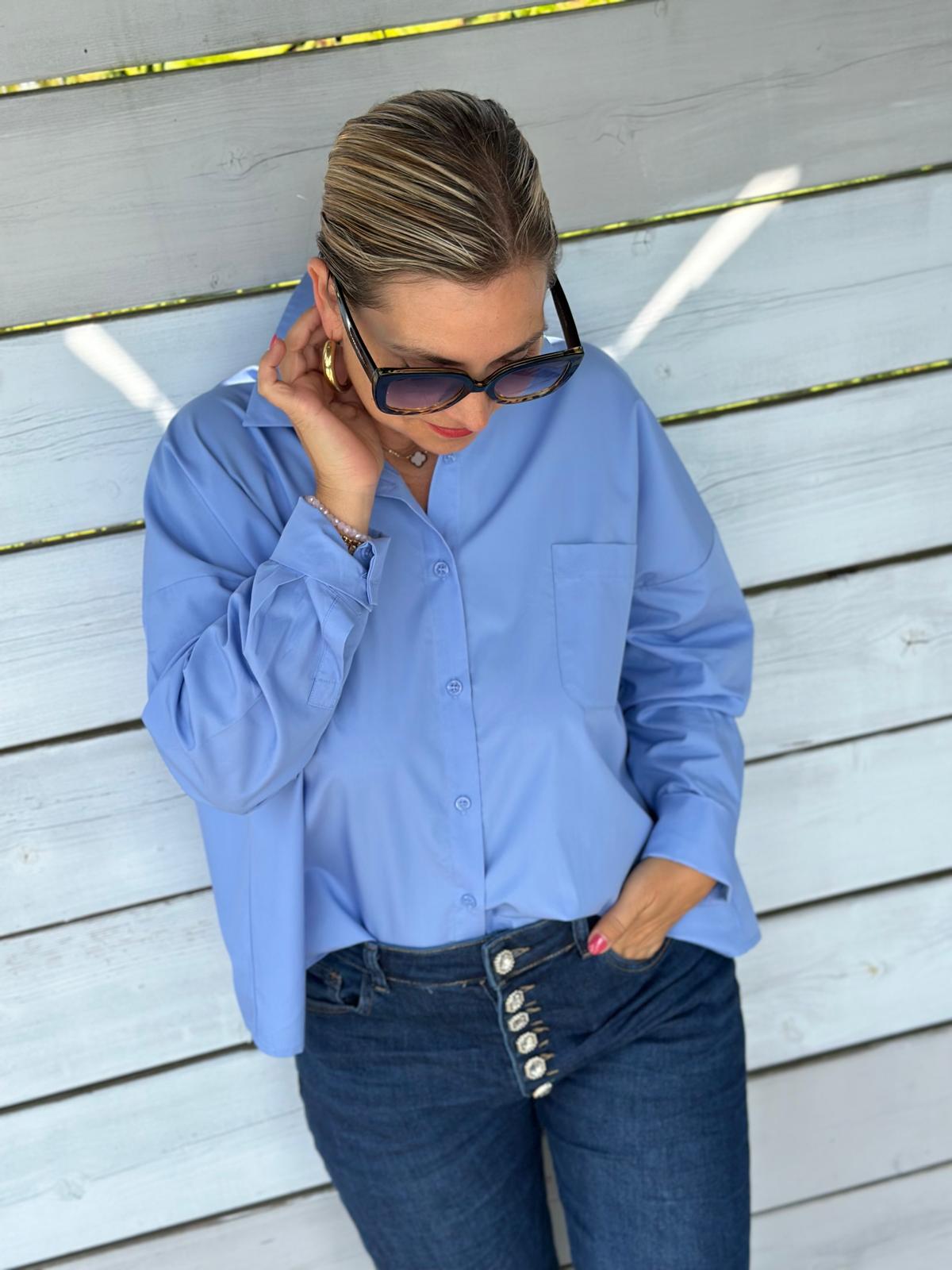 Classy Blue Jeans mit Knopfleiste