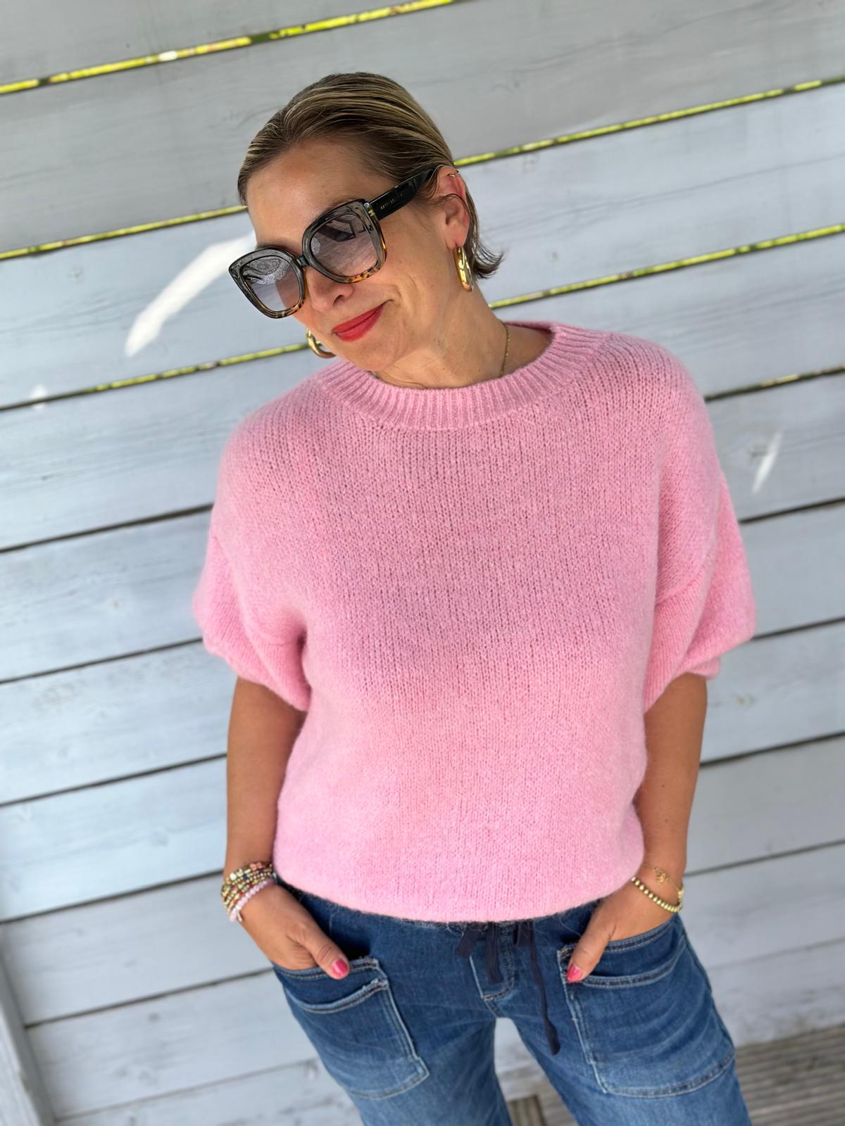 Zuckersüßer Kuschel-Basic Pulli in Rosa