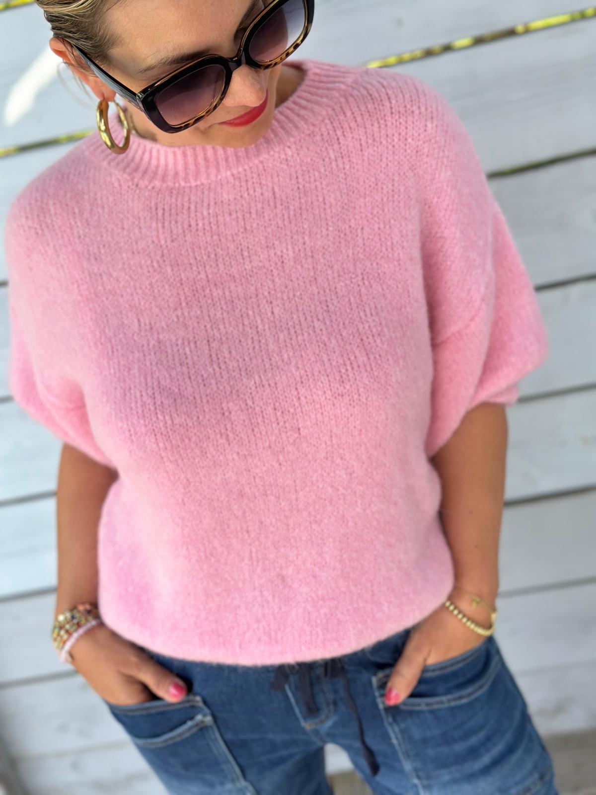 Zuckersüßer Kuschel-Basic Pulli in Rosa