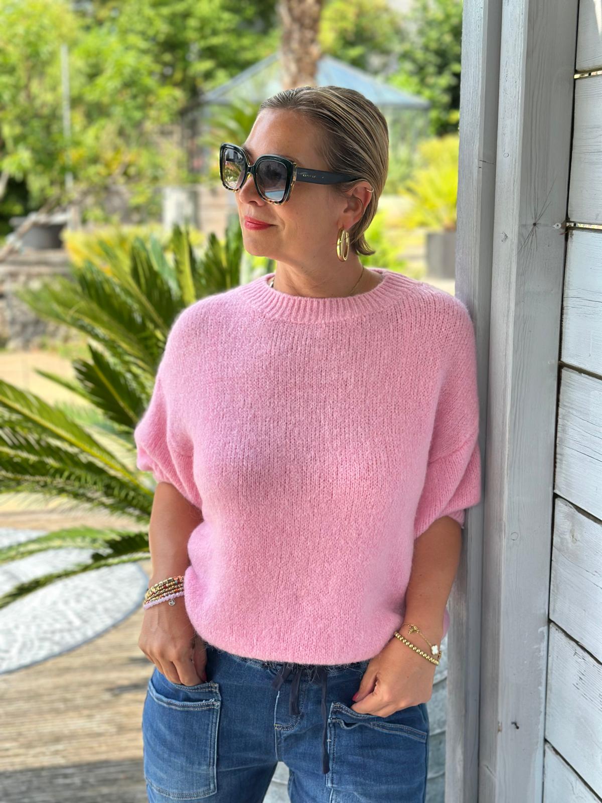 Zuckersüßer Kuschel-Basic Pulli in Rosa
