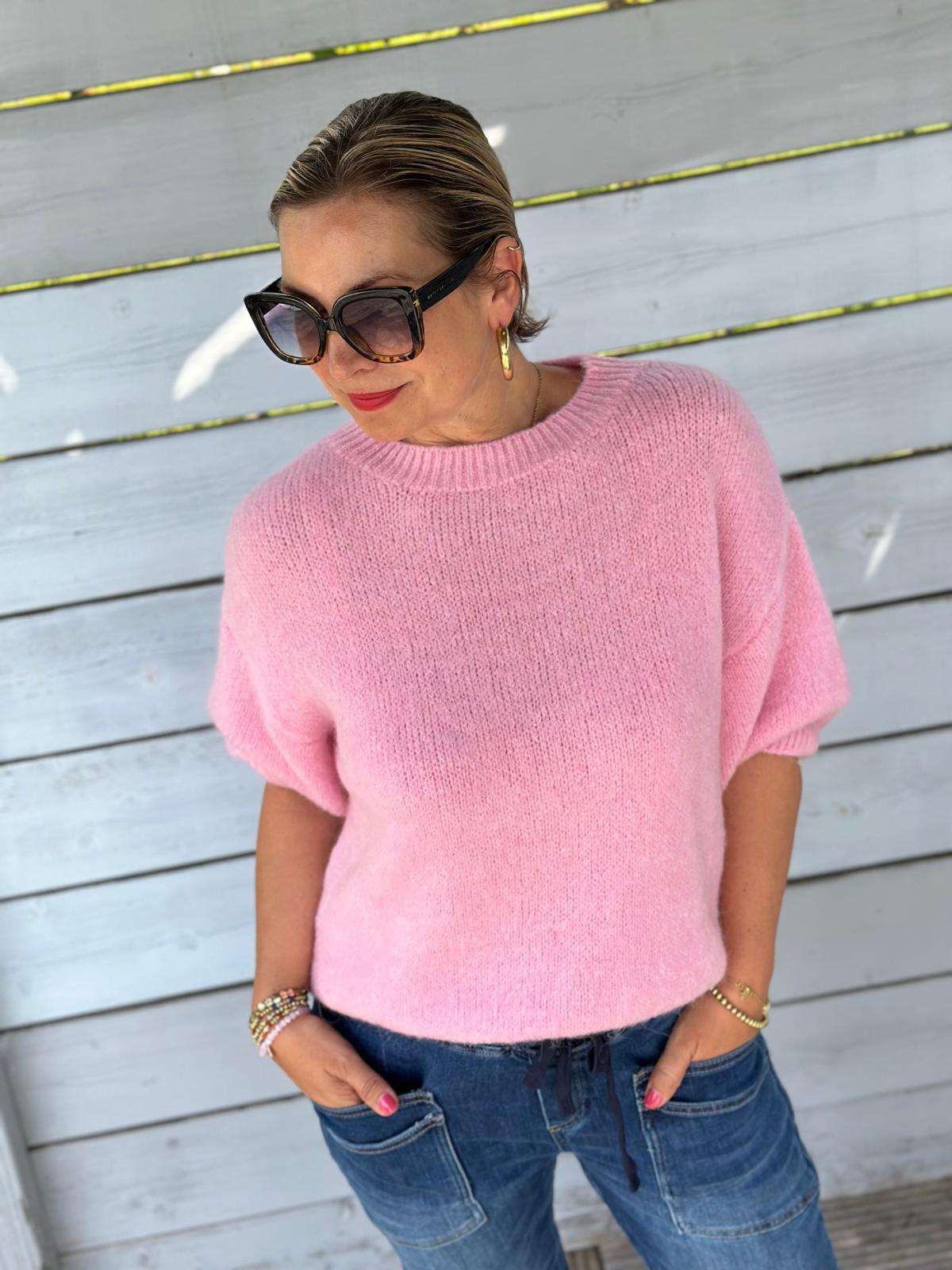 Zuckersüßer Kuschel-Basic Pulli in Rosa
