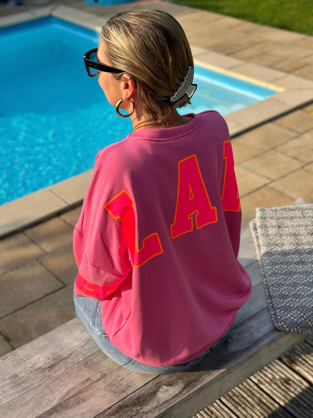 Kuschel Sweatshirt "BALANCE" in Pink