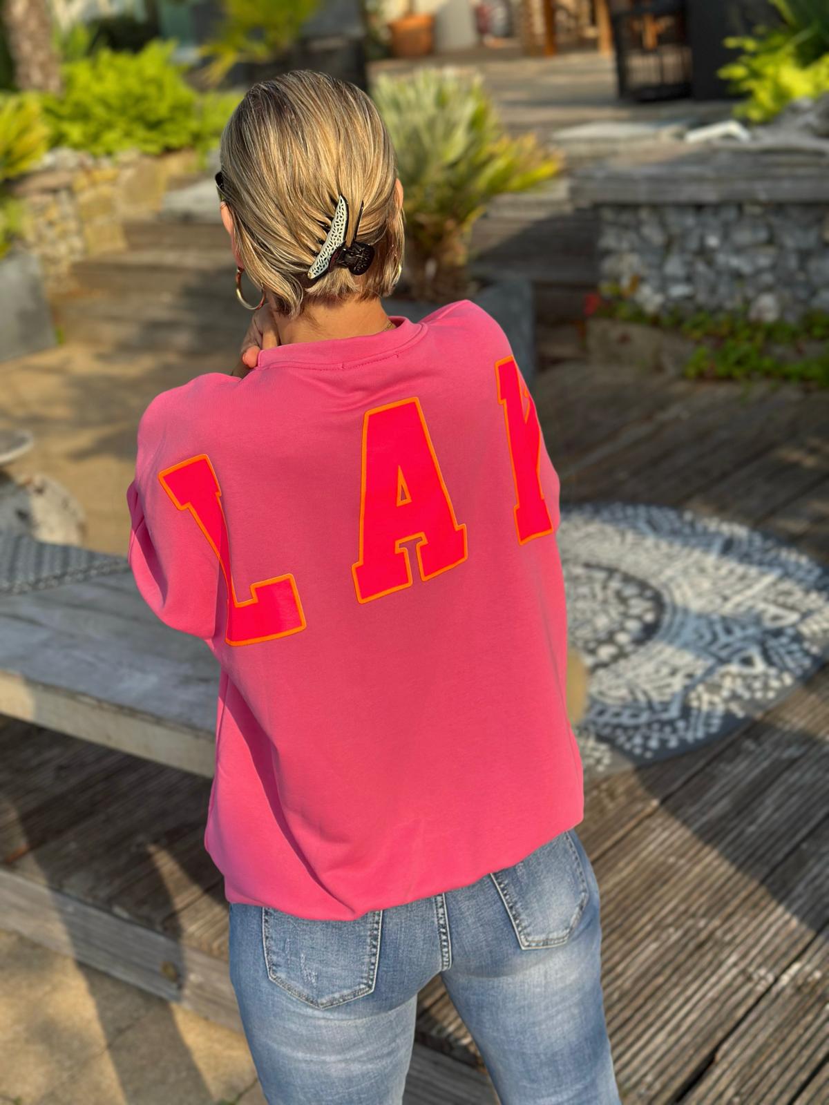 Kuschel Sweatshirt "BALANCE" in Pink