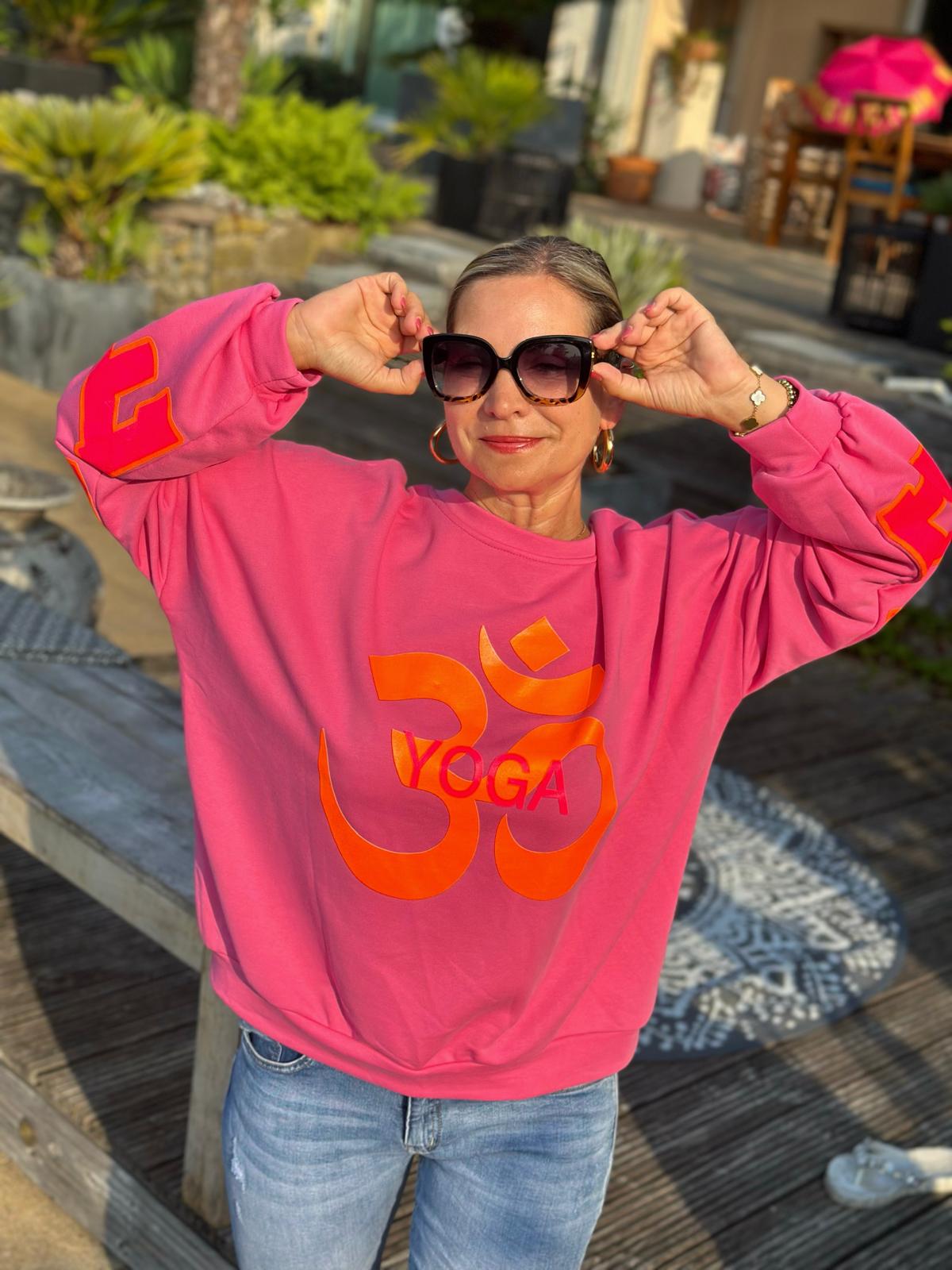 Kuschel Sweatshirt "BALANCE" in Pink