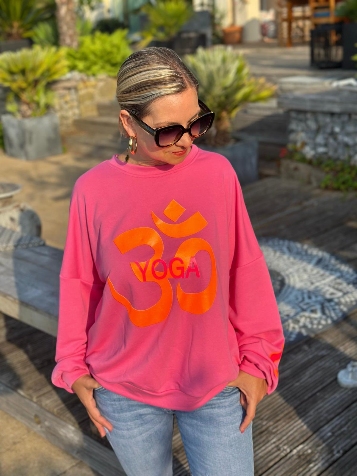Kuschel Sweatshirt "BALANCE" in Pink