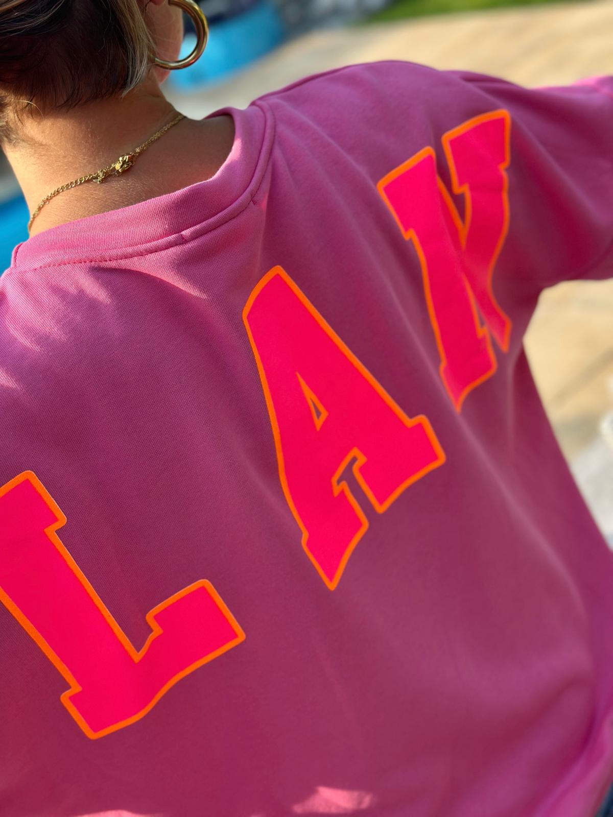 Kuschel Sweatshirt "BALANCE" in Pink