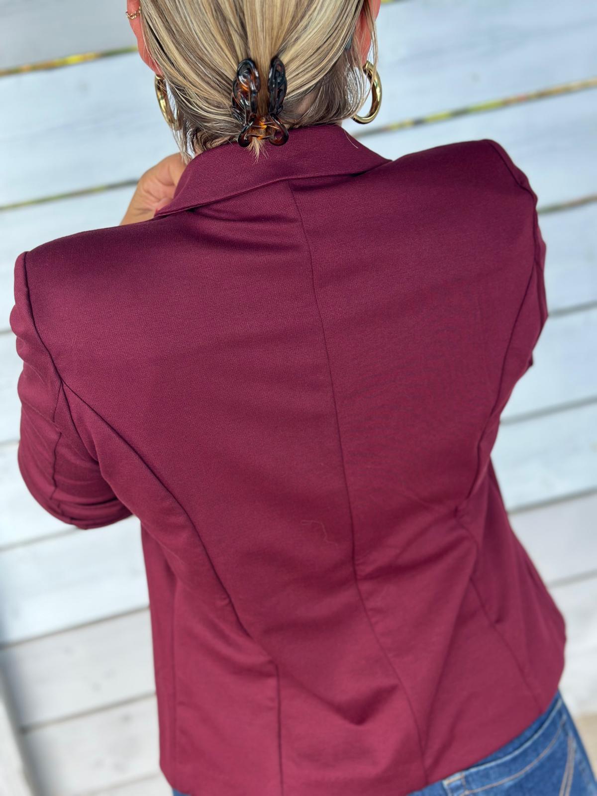 SC-DANIELA 1 BLAZER BORDEAUX