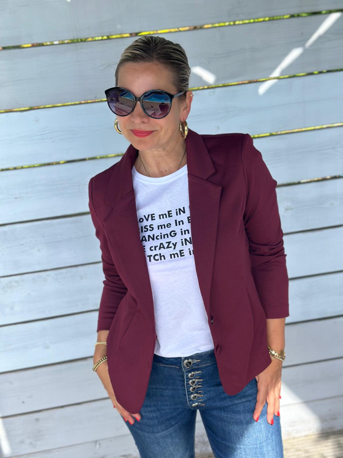 SC-DANIELA 1 BLAZER BORDEAUX