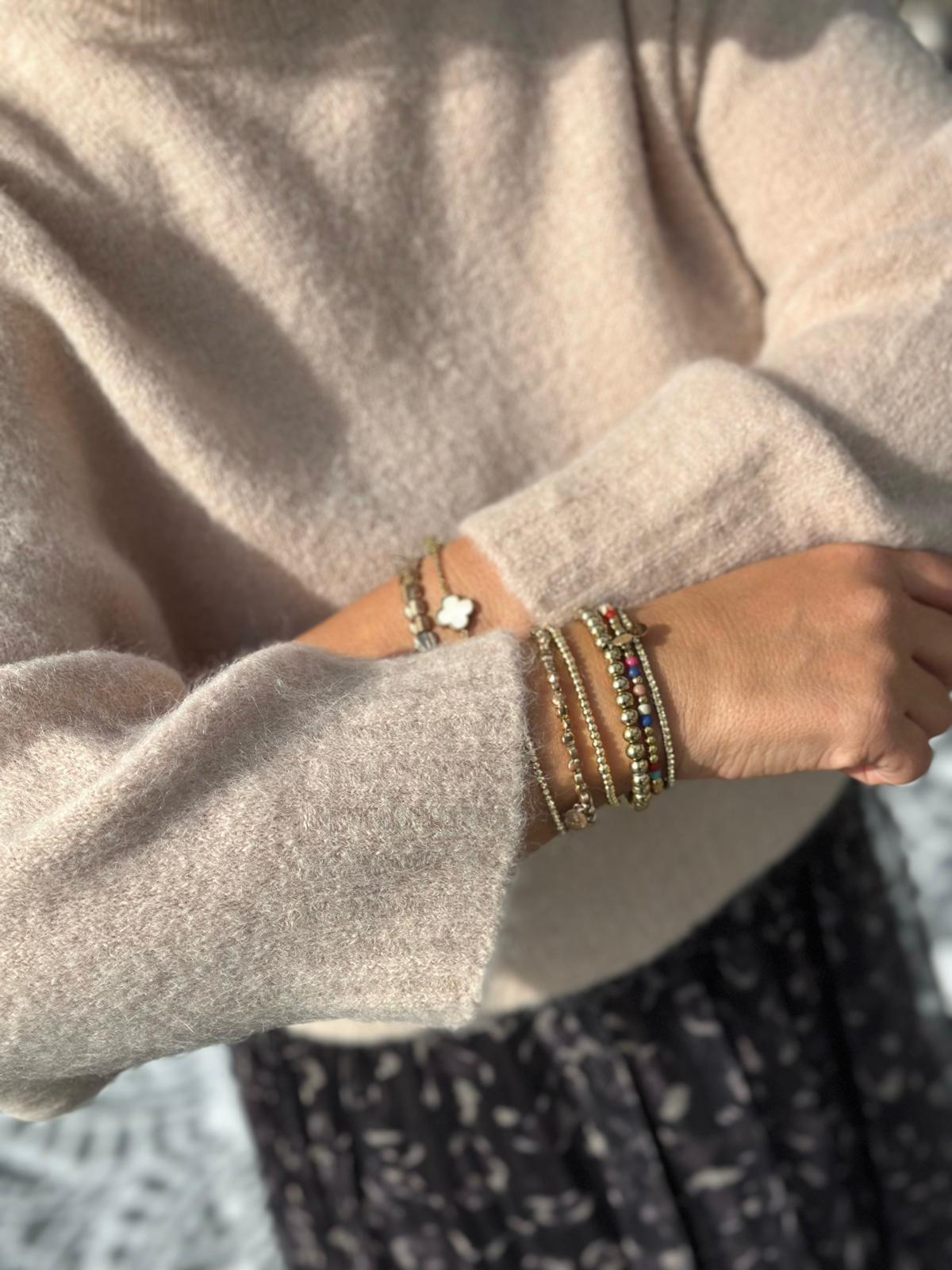 Hochwertiger Kuschelpullover "Lissy" in Beige