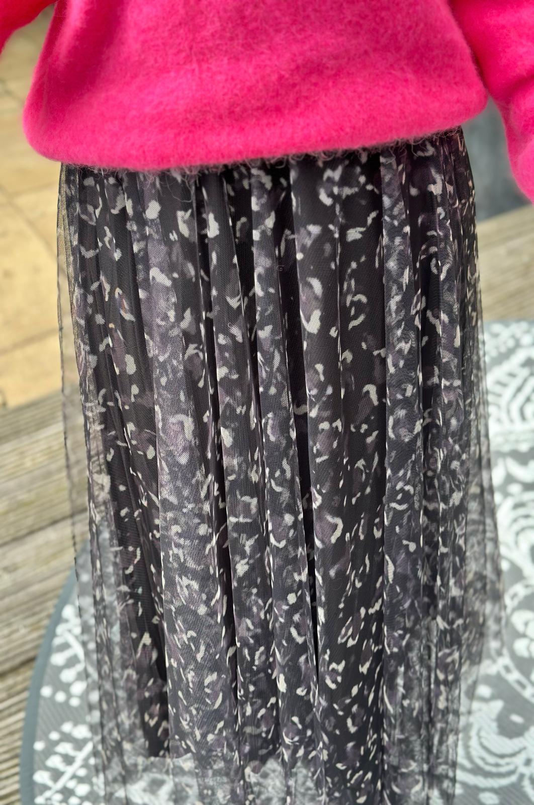 Wunderschöner, unterfütterter Maxirock "Paula"