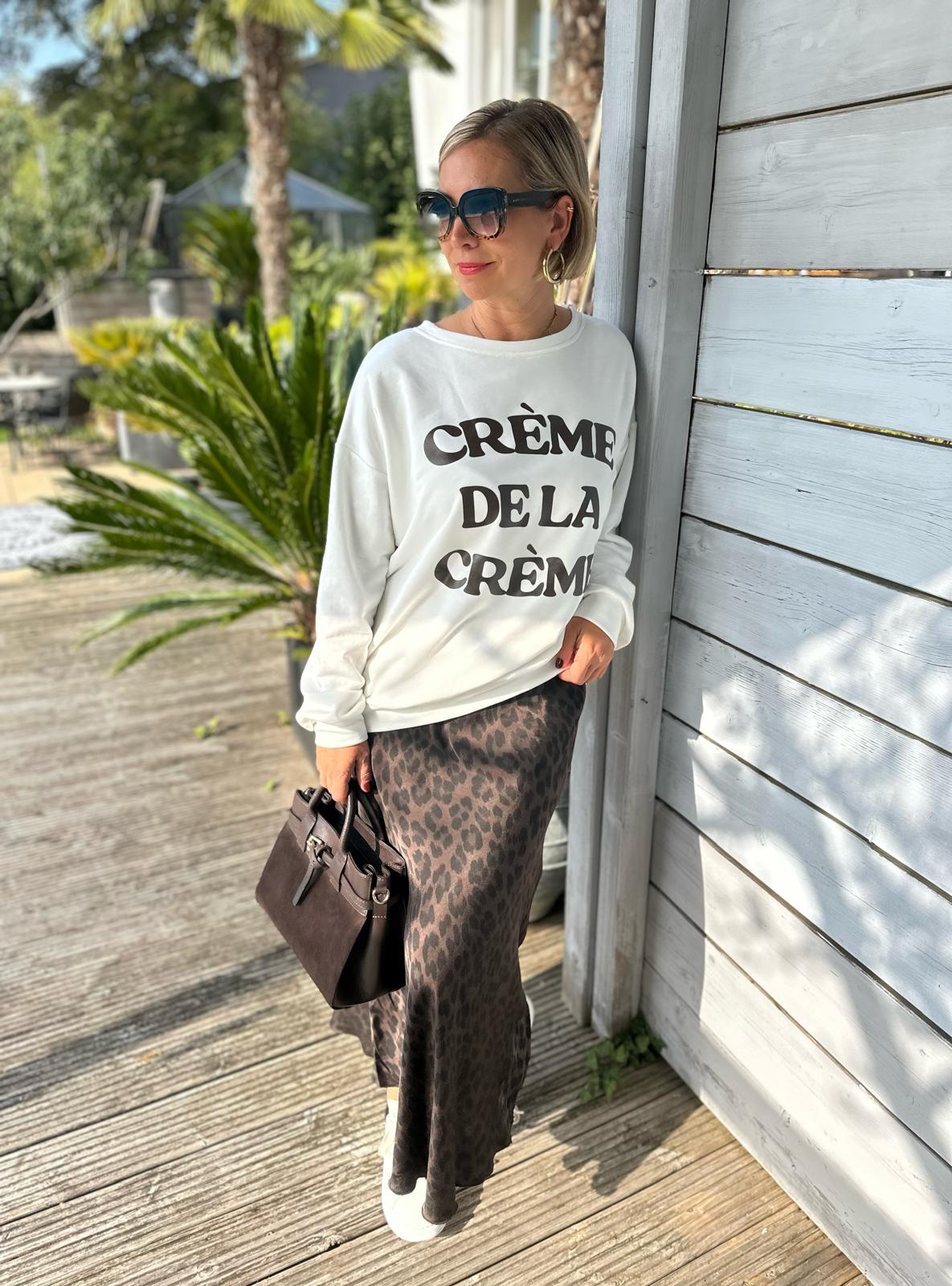 Glänzender Onesize SATIN Rock in DARK LEO