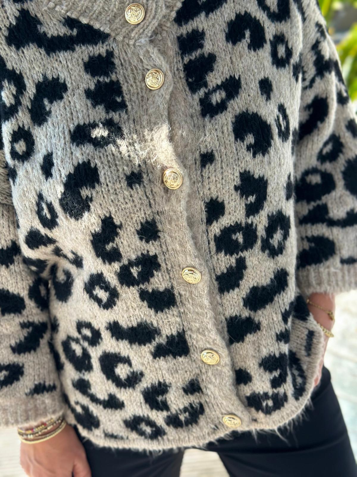 Zuckersüße LEO-Jacke in Light Cremé