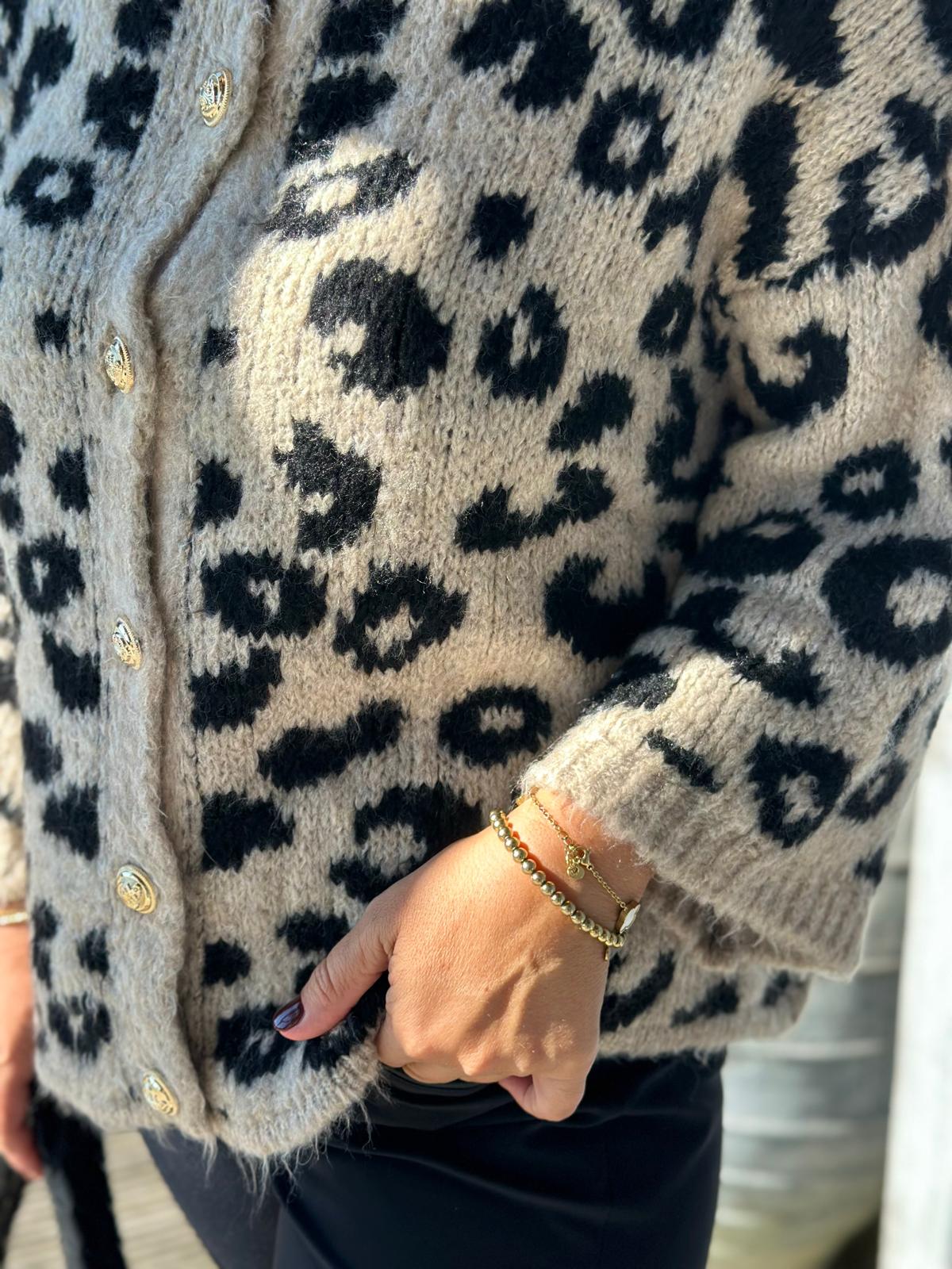 Zuckersüße LEO-Jacke in Light Cremé