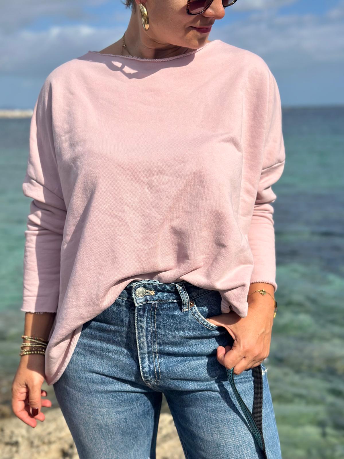 Süßes Herbst Sweatshirt in Rosé