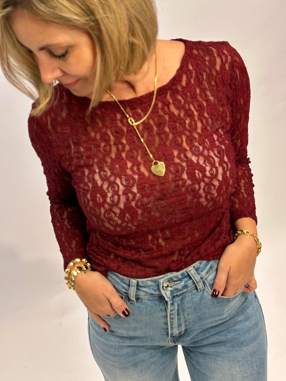 Süßes Classy Oberteil in Bordeaux