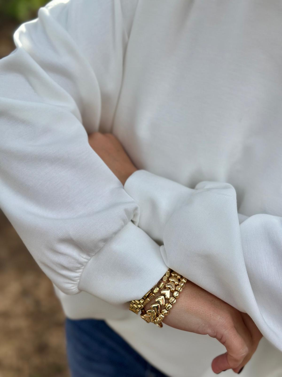 Süßes Lieblingssweatshirt in Cremé