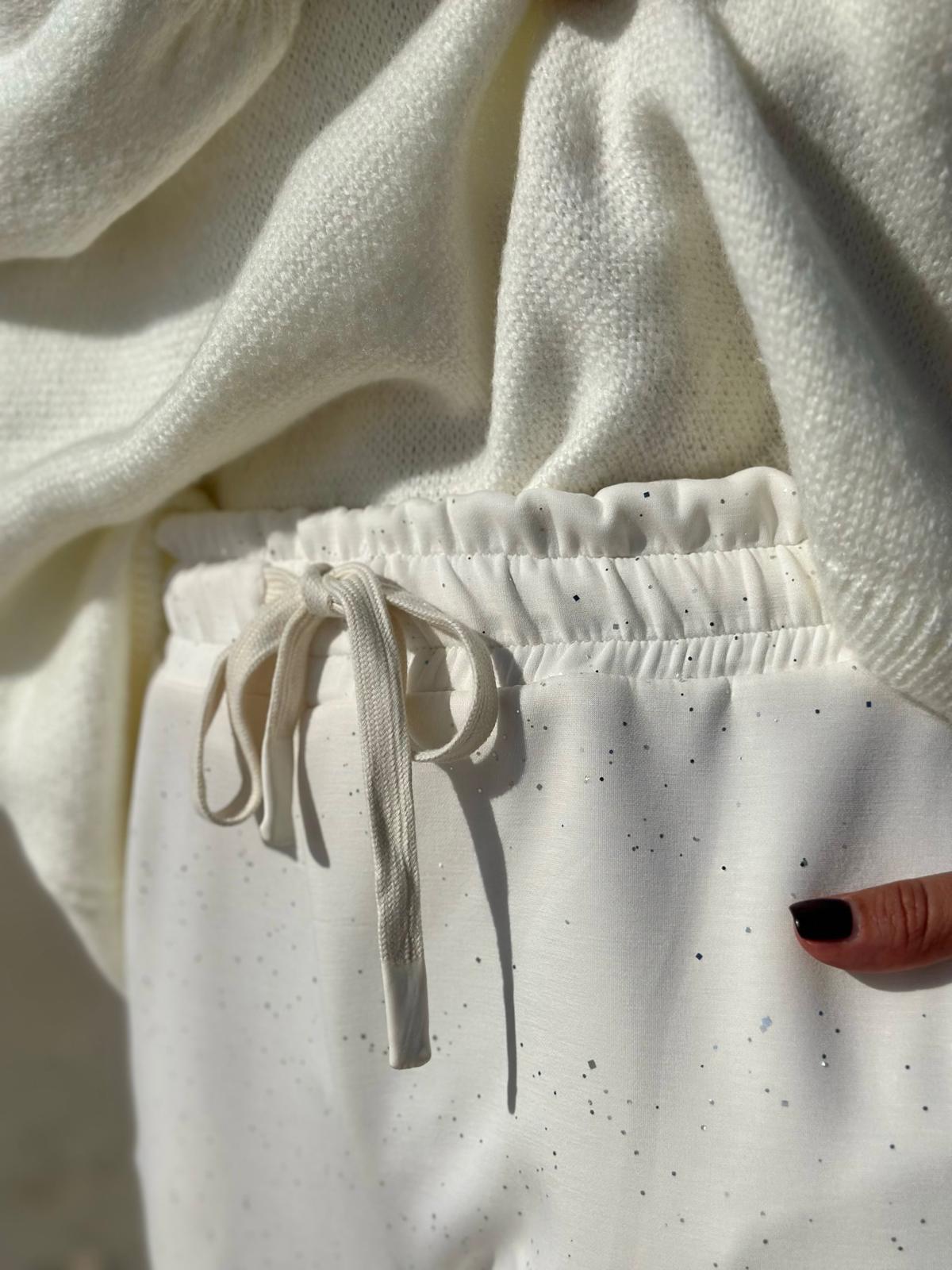 Soft Sparkle – Sweathose mit feinem Glitzer