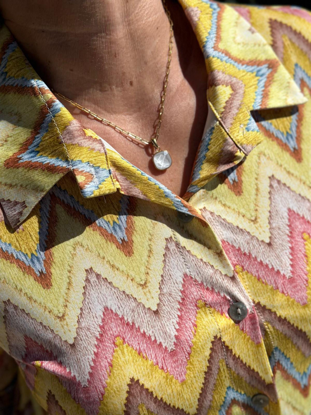 Bluse „ZigZag Love“ – in Gelb