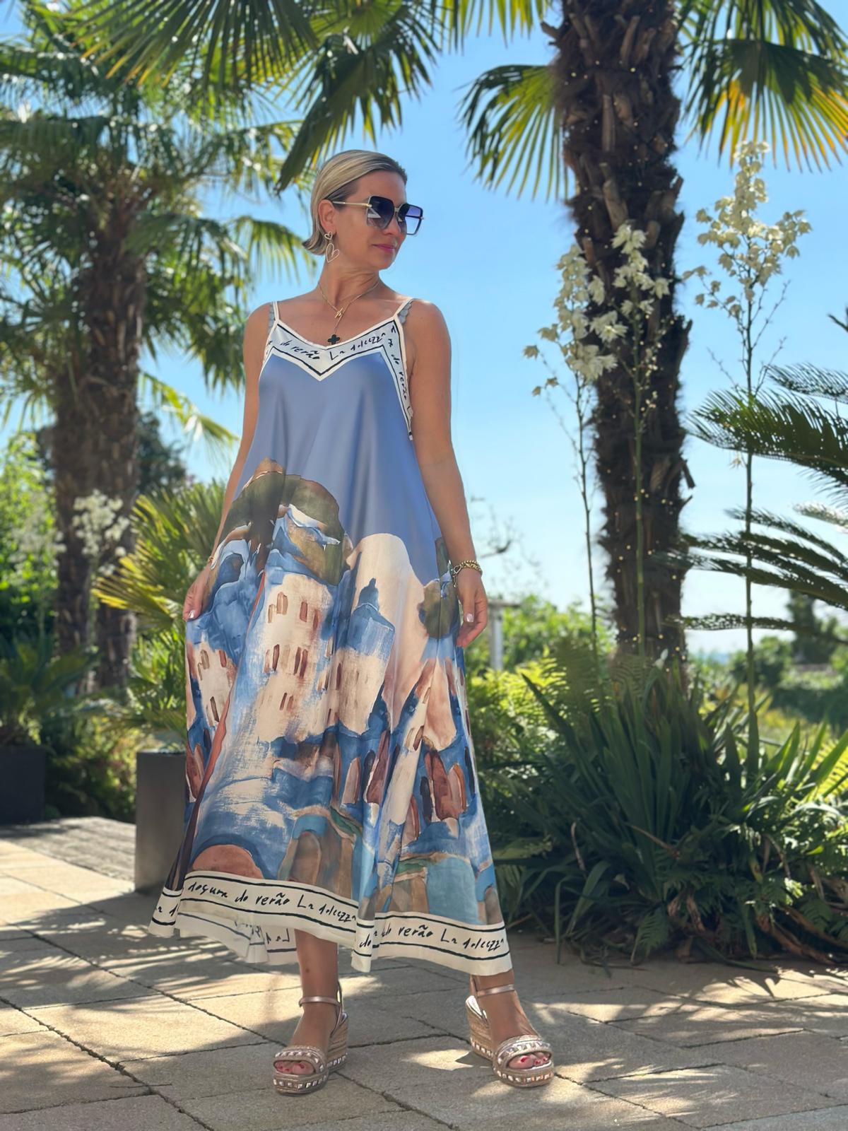 Lieblingskleid "Seaside Art" in Himmelblau
