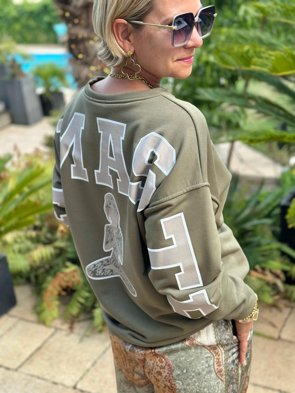 Namaste Bliss Sweatshirt – Olive Love