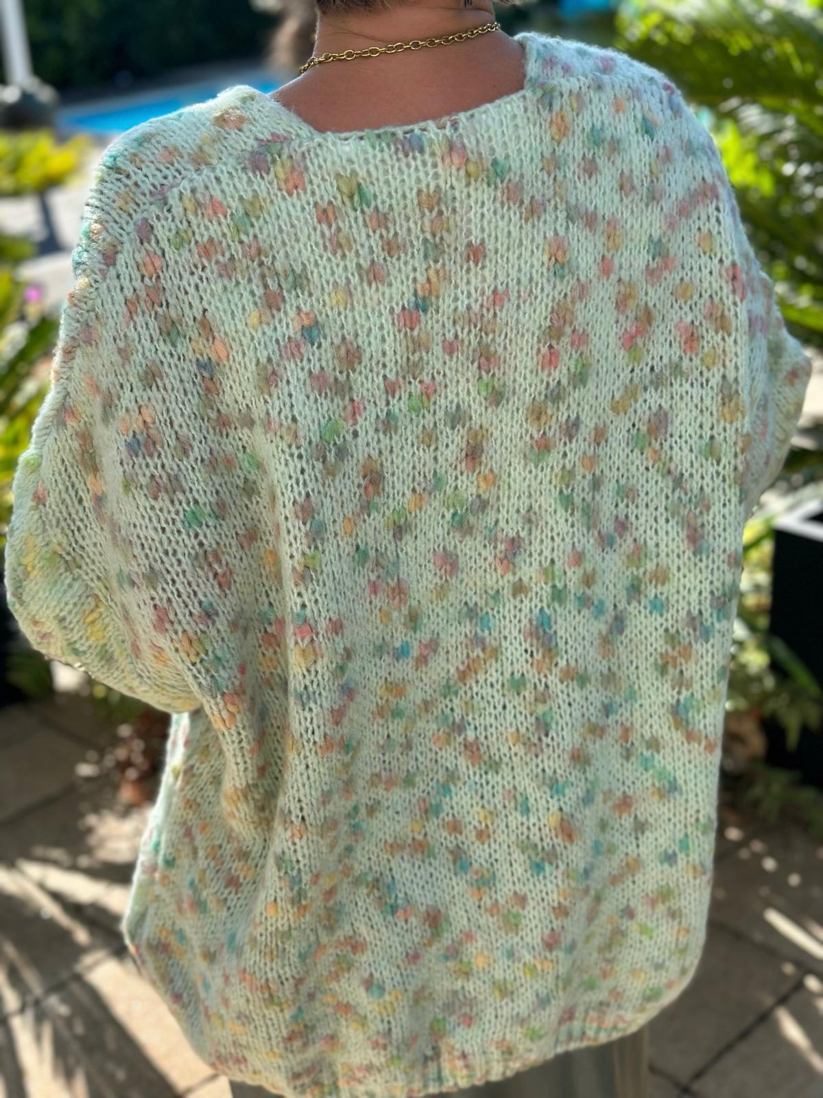Strickjacke "Pistachio Dreams"