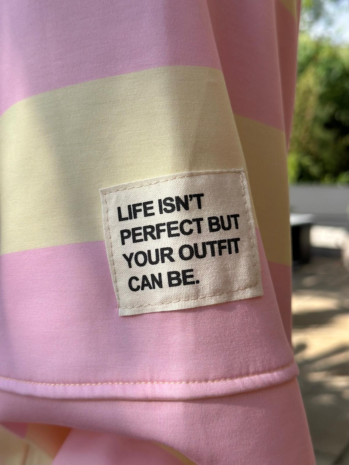 Sweatshirt "Candy Stripes" – Rosa & Vanille