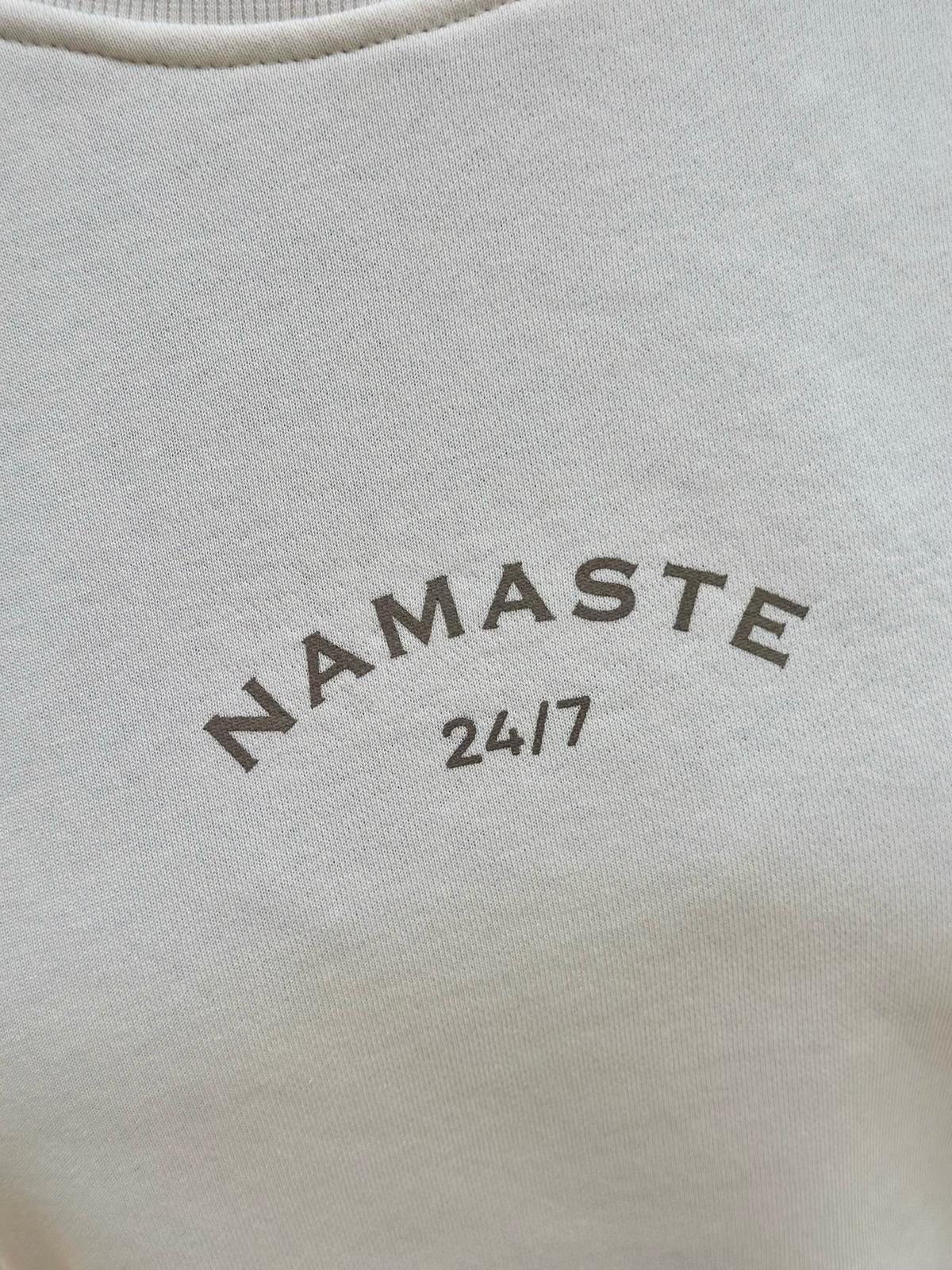 Namaste Bliss Sweatshirt - Beige & Cremé