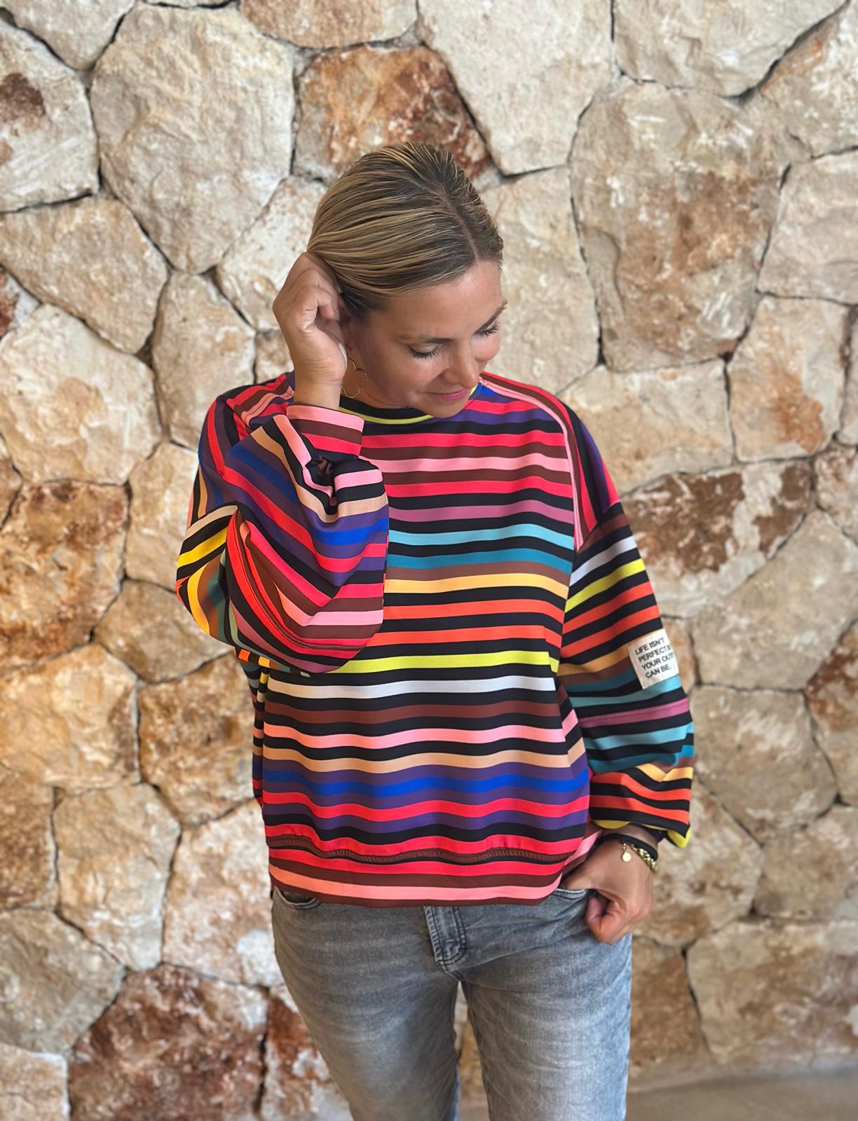 PERFECT STRIPE Pullover – Multicolor