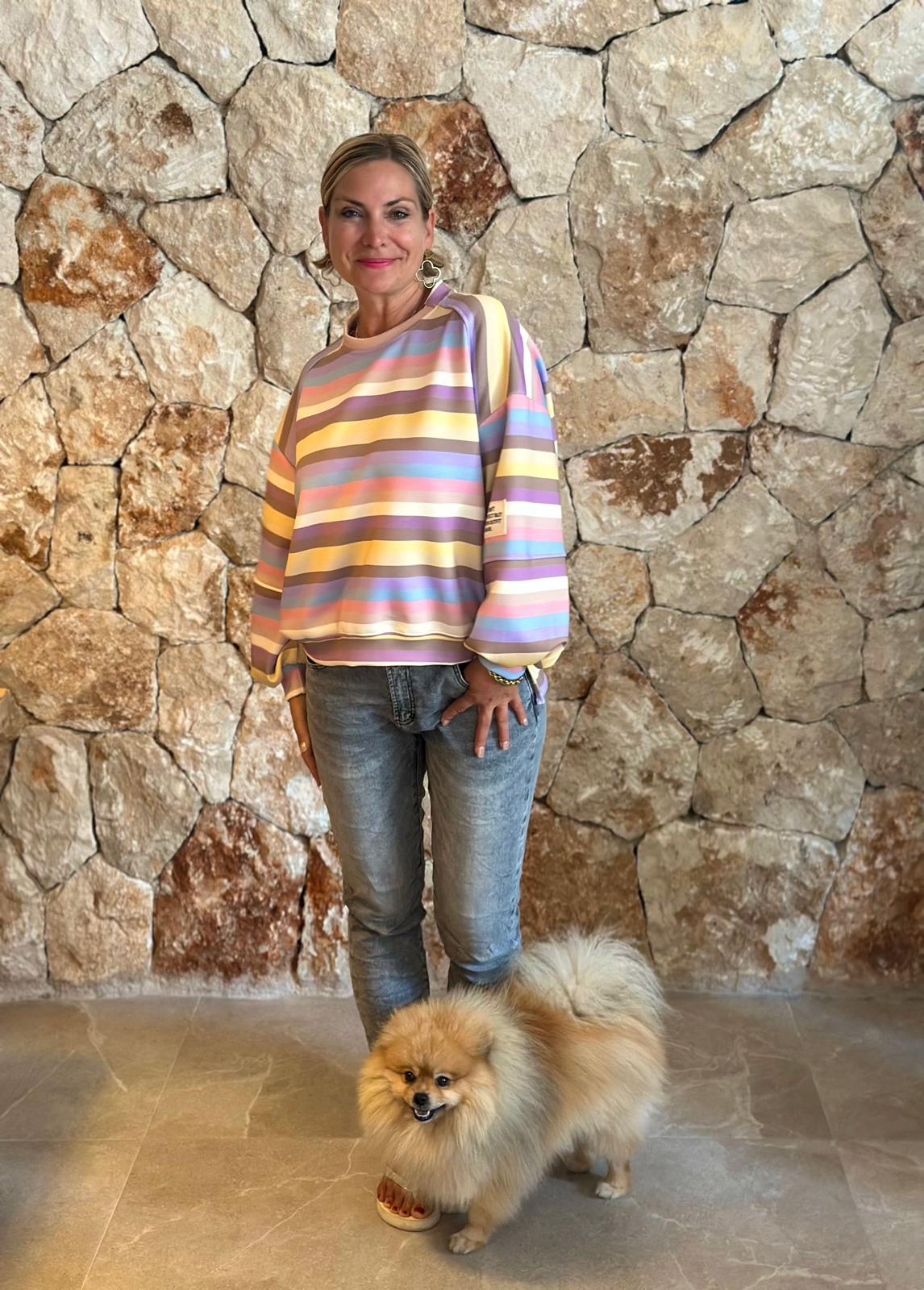 PERFECT STRIPE Pullover – Candy Mix