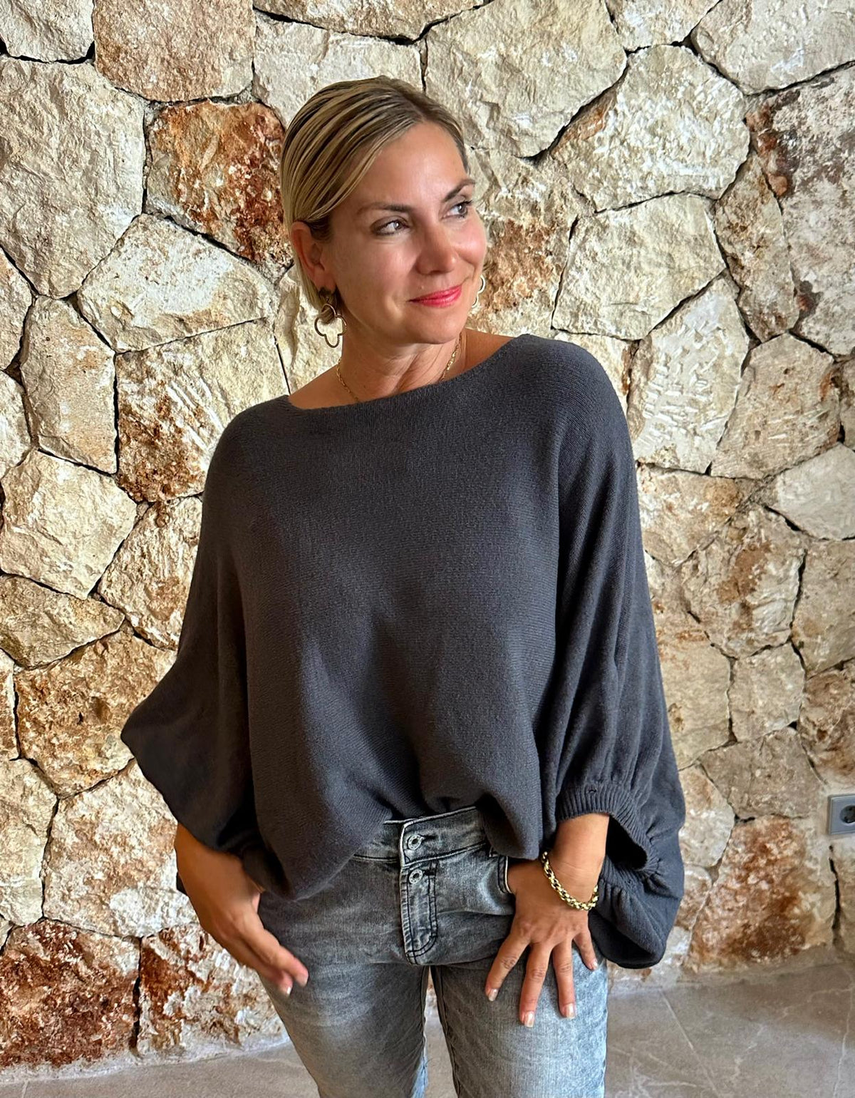 Pullover "Anthrazit Love"