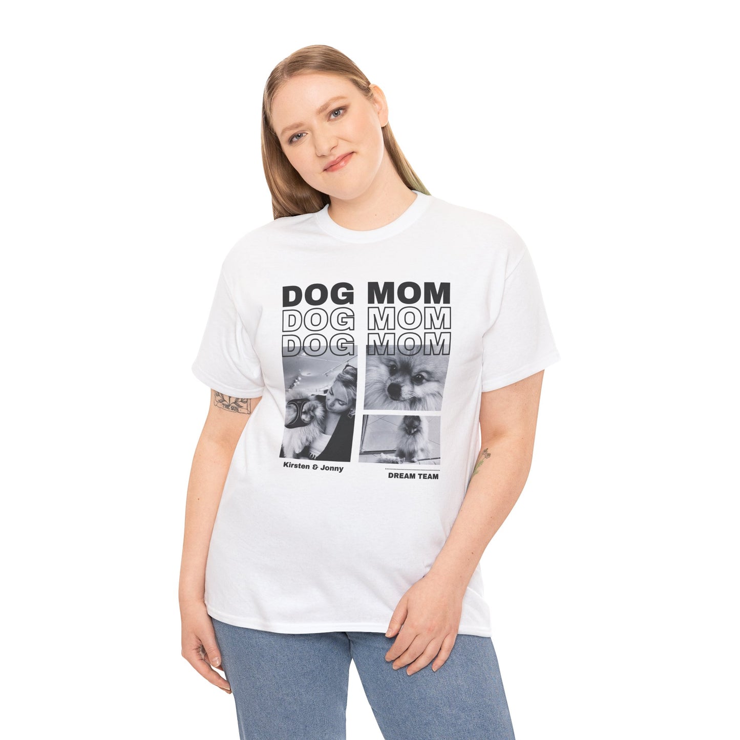 Stylisches Shirt "DOG MOM" Personalisierbar