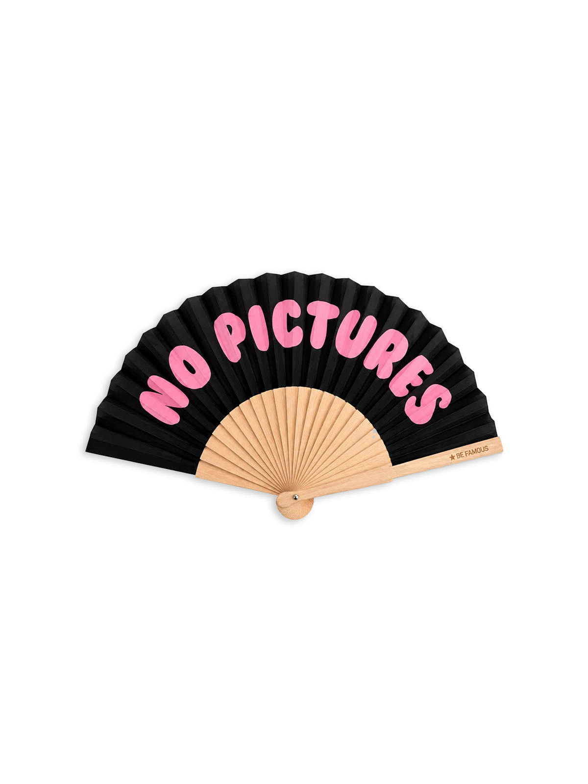 Be Famous Handfächer inclusive Handykette NO PICTURES