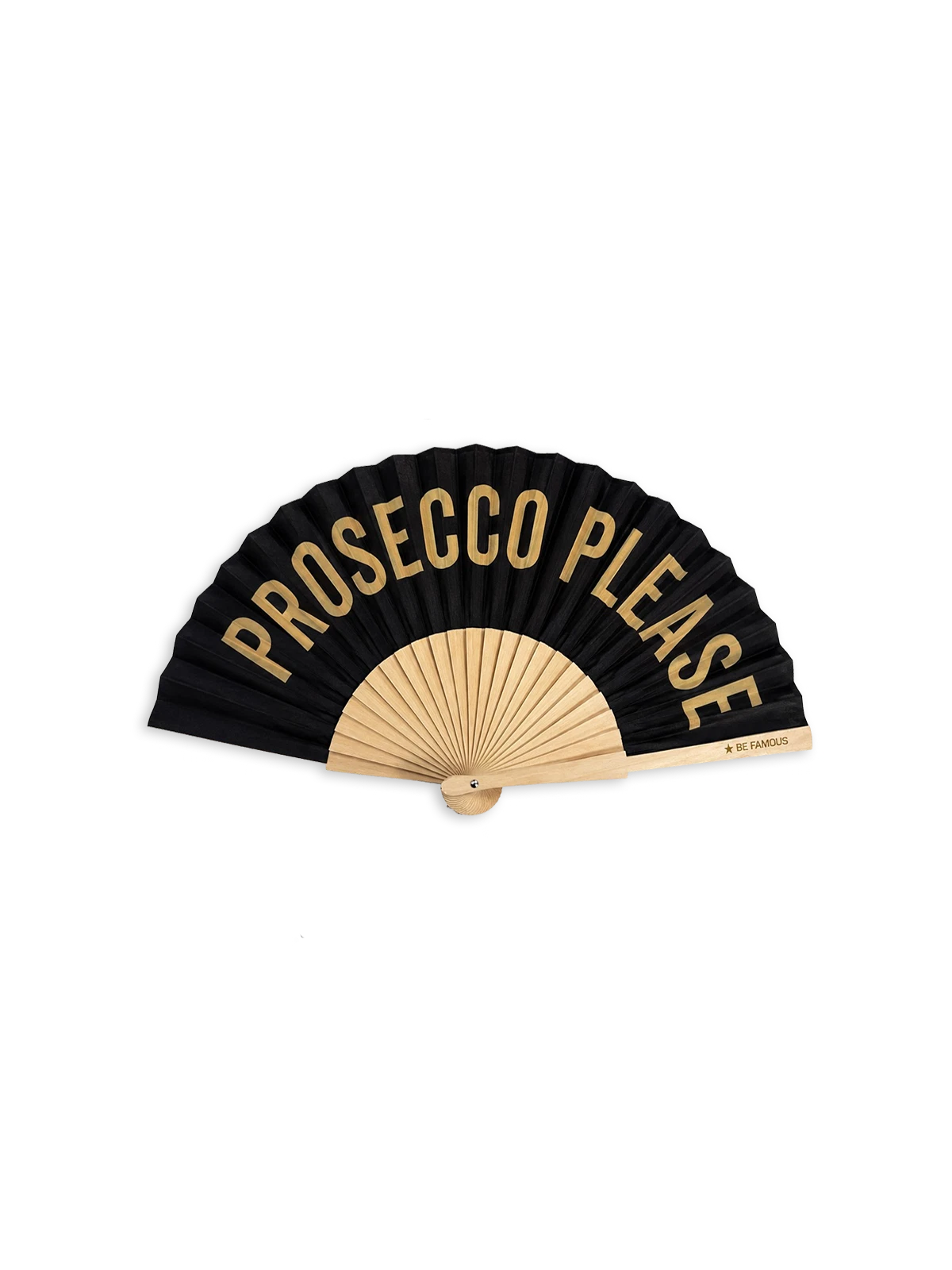Be Famous Handfächer inclusive Handykette "PROSECCO PLEASE"