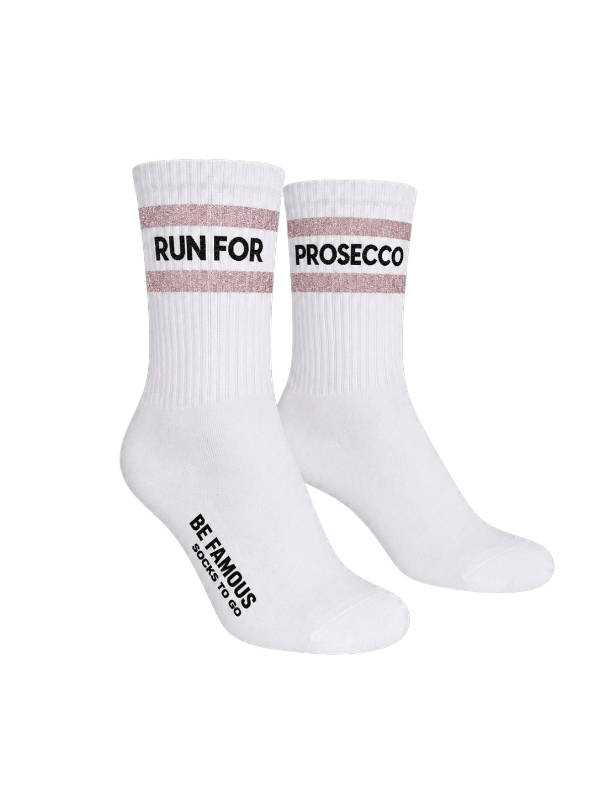 BE FAMOUS x Socks To Go Statement Socken - RUN FOR PROSECCO