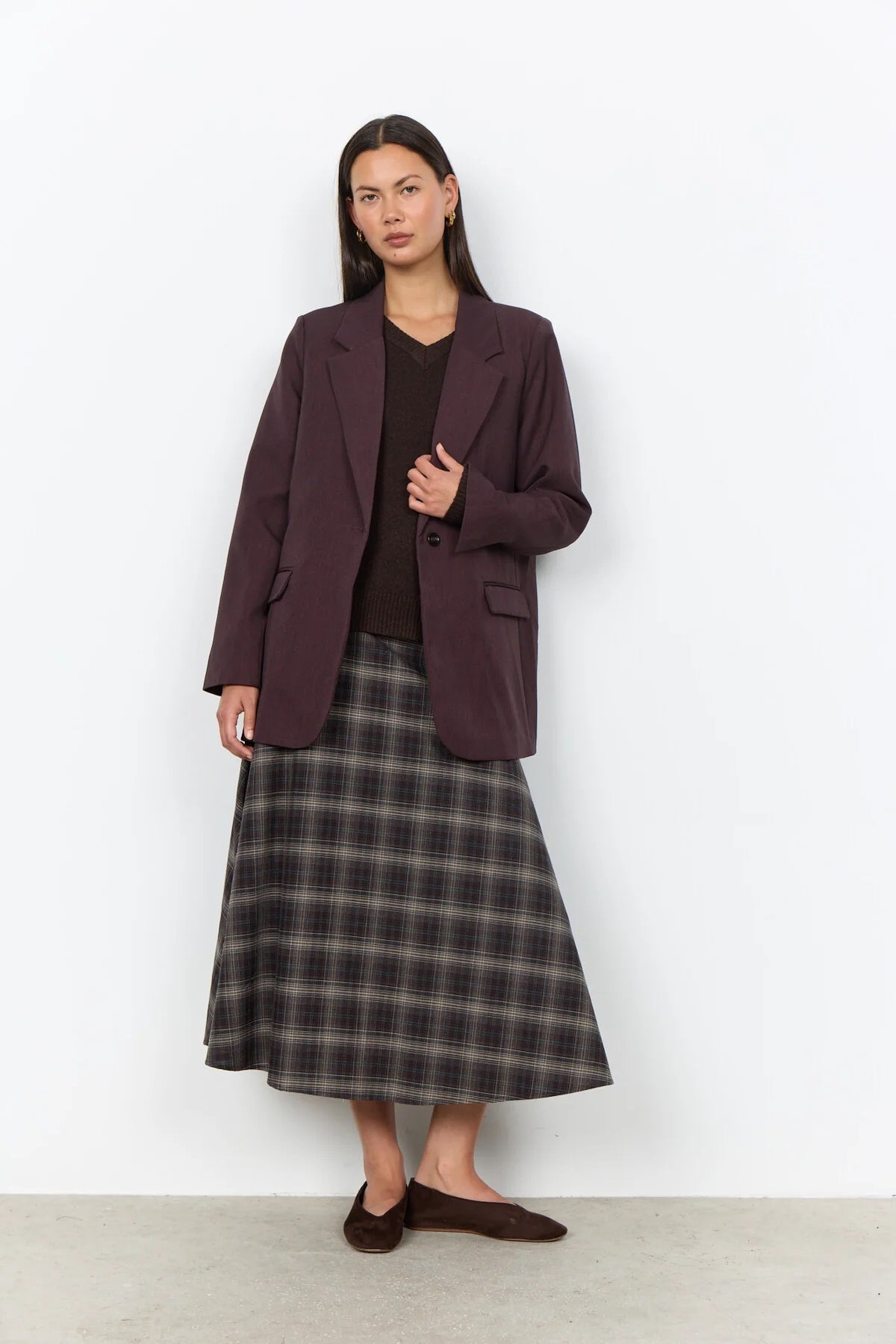 SC-ANN 2 BLAZER DUNKLE PFLAUME
