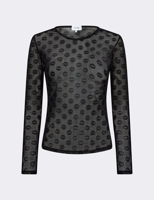 LR-TELA AOP 1 T-Shirt Schwarz