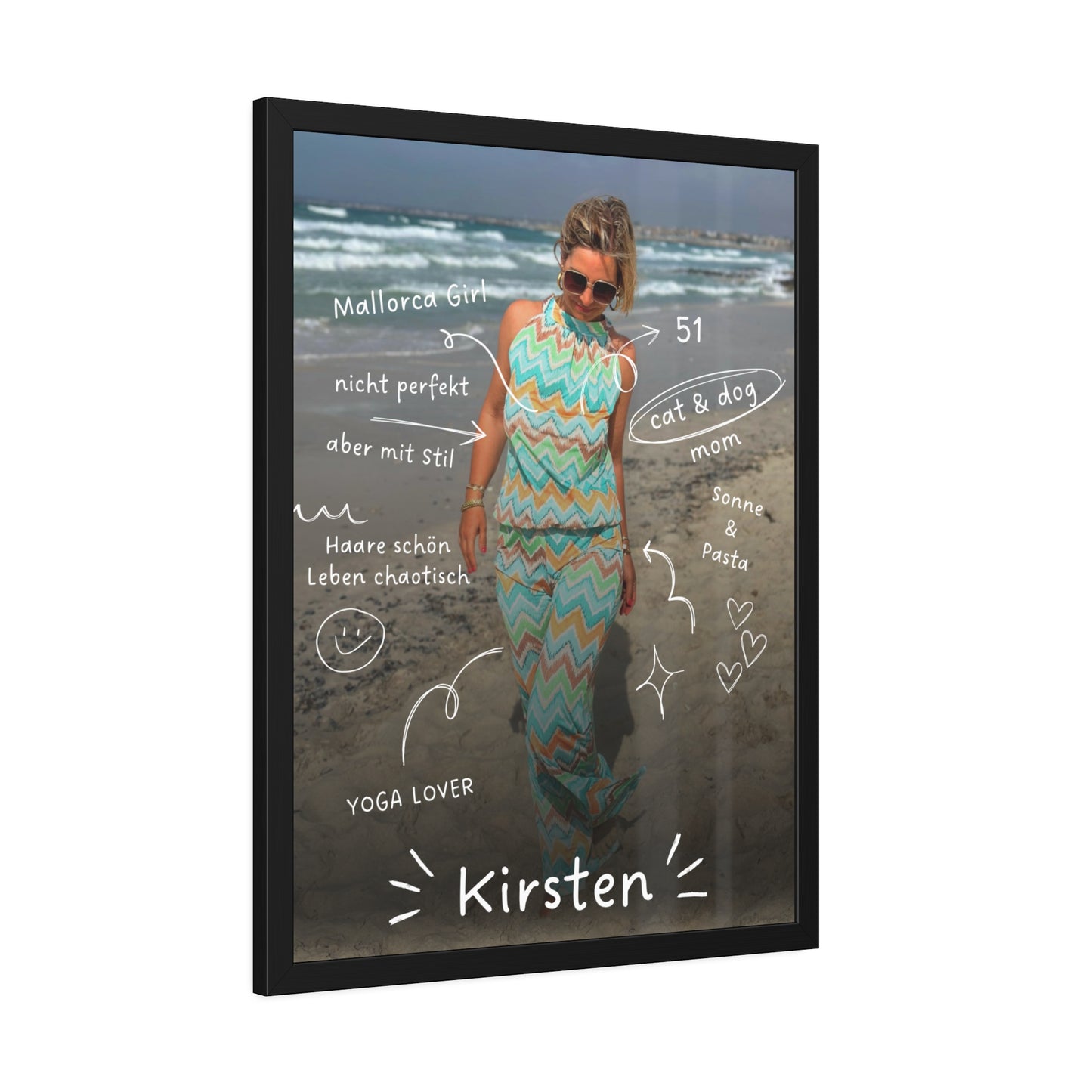 KIRSTEN PERSÖNLICH Bild mit schwarzem Rahmen "me, myself and I"