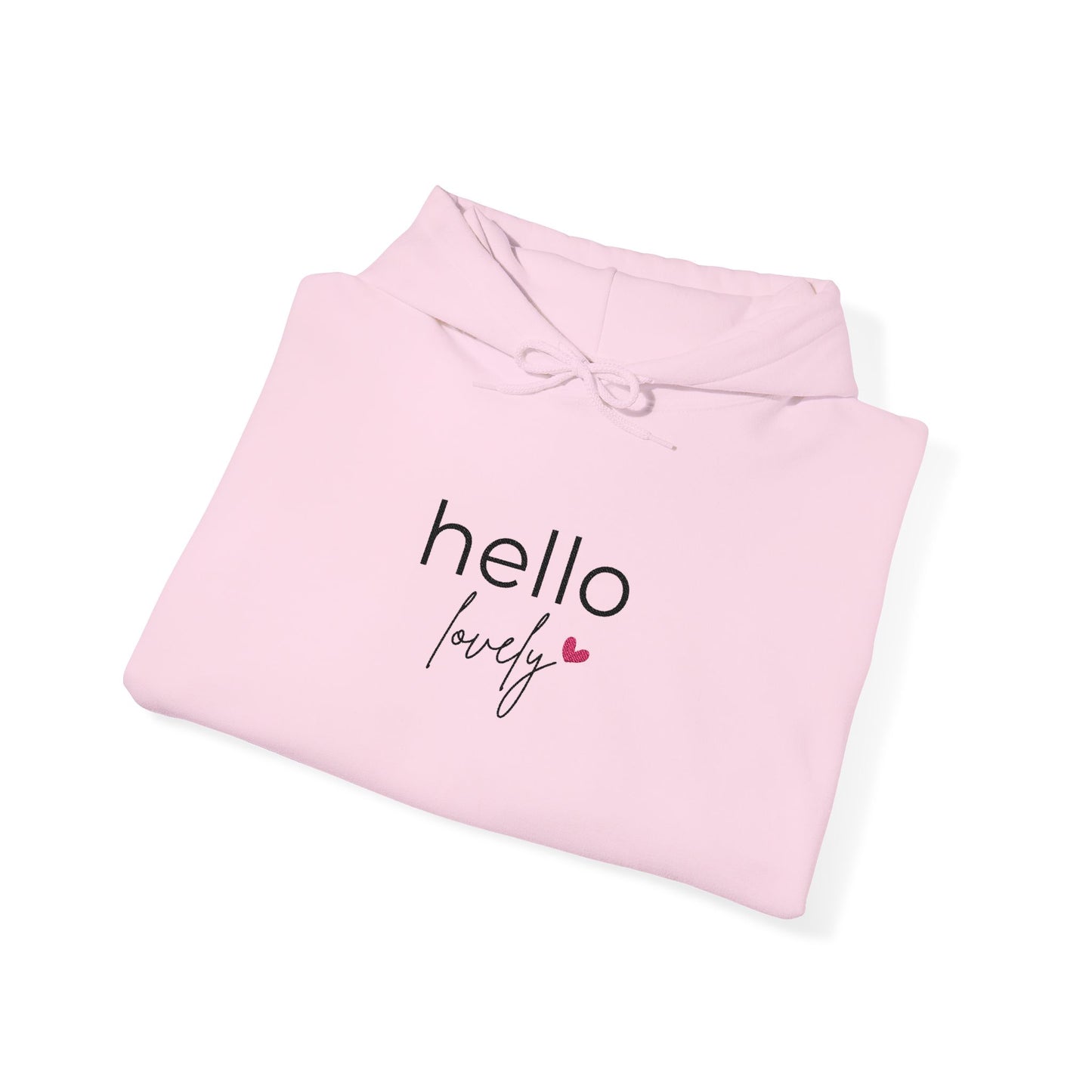 KIRSTEN PERSÖNLICH Bestickter Hoodie "hello lovely"