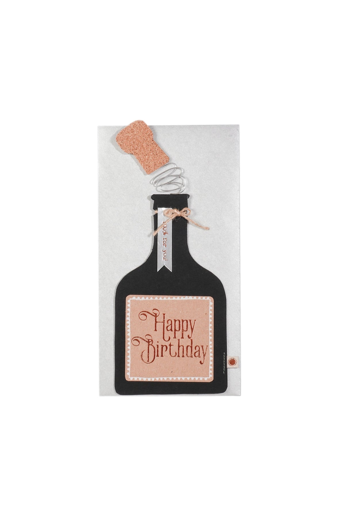 Knallkorken Karte - Happy Birthday!
